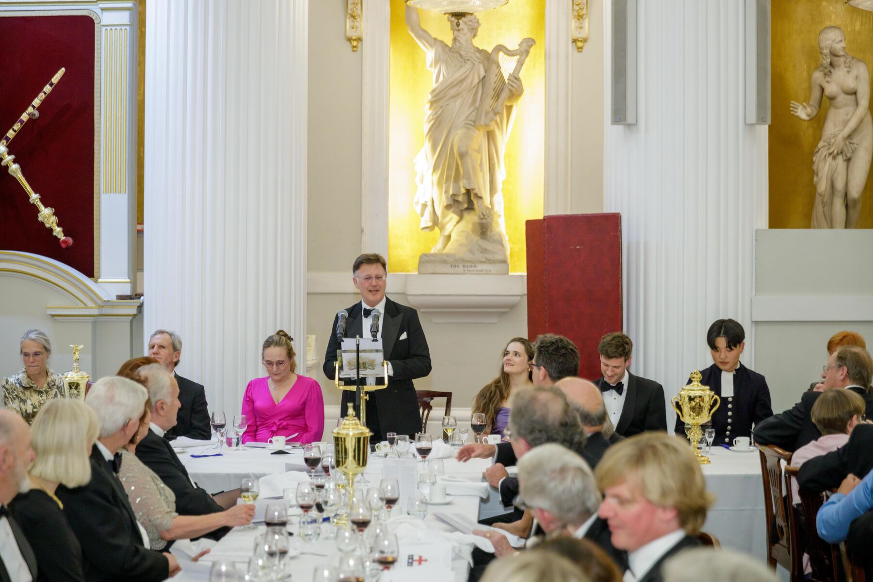 Christopher Steane, former Treasurer of Christ's Hospital, responding on behalf of the BSB